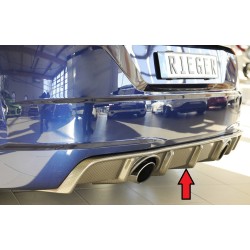 Rieger vložka zadního nárazníku pro Audi TT 8J-FV, 8S kupé, roadster vč. faceliftu, plast ABS s povrchovou úpravou Carbon-Look