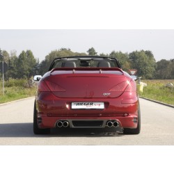 Rieger spoiler pod zadní nárazník pro Peugeot 307 convertible CC vč. faceliftu r.v. 04/01-04/05, 05-05-, plast ABS s povrchovou úpravou Carbon-Look