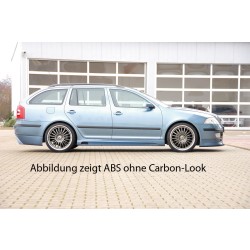 Rieger boční práh mont. strana levá pro Škoda Octavia 1Z combi, sedan, r.v. 06/04-, plast ABS s povrchovou úpravou Carbon-Look, s prolisem a výřezem