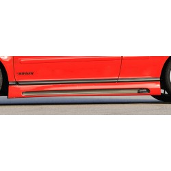 Rieger boční práh mont. strana levá pro Volkswagen Golf 3 3-dvéř., 5-dvéř., combi, kabriolet, plast ABS s povrchovou úpravou Carbon-Look, s prolisem a výřezem