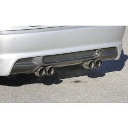 Rieger vložka zadního nárazníku M3-Look pro BMW řada 3 E46 kabriolet, kupé, sedan vč. faceliftu, plast ABS s povrchovou úpravou Carbon-Look