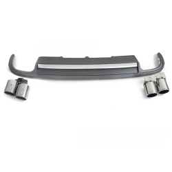 Audi A4 B8 2008-2011 - difuzor zadního nárazníku SPORT S STYLE silver