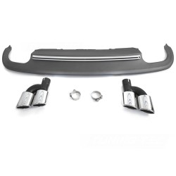 Audi A5 8F/8T 2011-2016 - difuzor zadního nárazníku SPORT S STYLE stříbrný