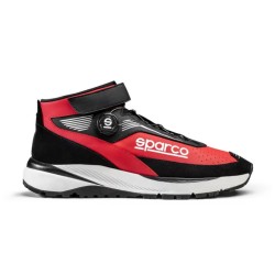 Závodní boty Sparco Chrono s homologací FIA, Barva: černo-červená